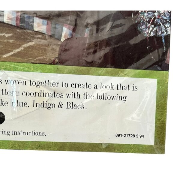 Vtg New Wamsutta Supercale Plus Tyler Garden-Hunter King Flat Sheet Dark Floral - Picture 5 of 6